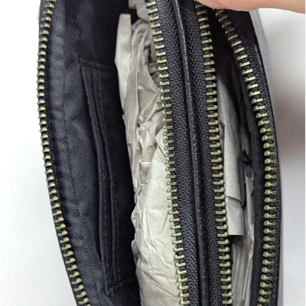 Coach Crossbody Clutch Bag In Canyon Quilt Denim Patchwork Leather NWT - Picture 7 of 8
